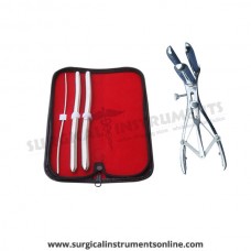 Hegar uterine dilator 3 pieces set,3-4, 11-12, 13-14, mathieu speculum